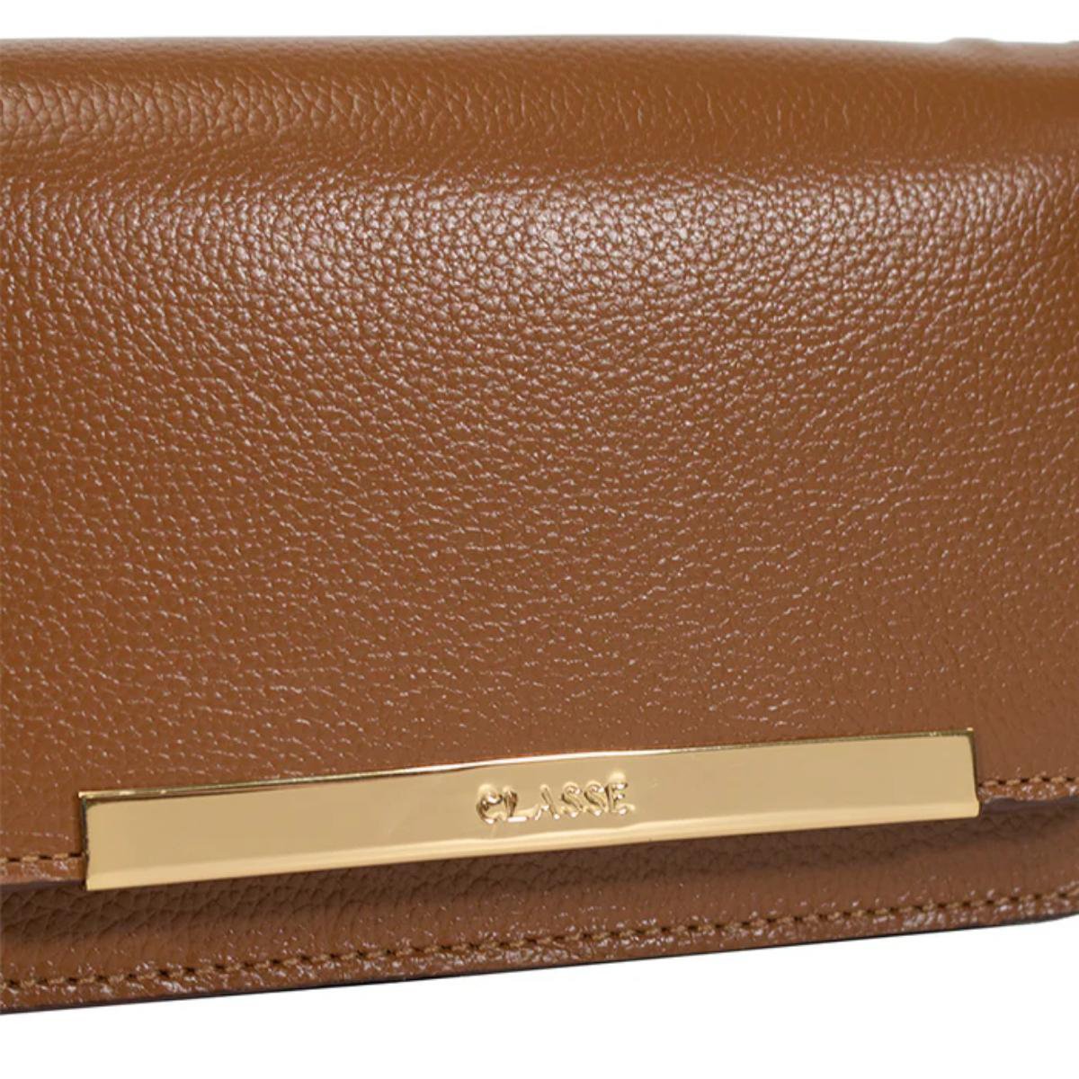 Bolsa Classe Couro Legítimo Bag Lore Feminina - Marrom Marrom 3