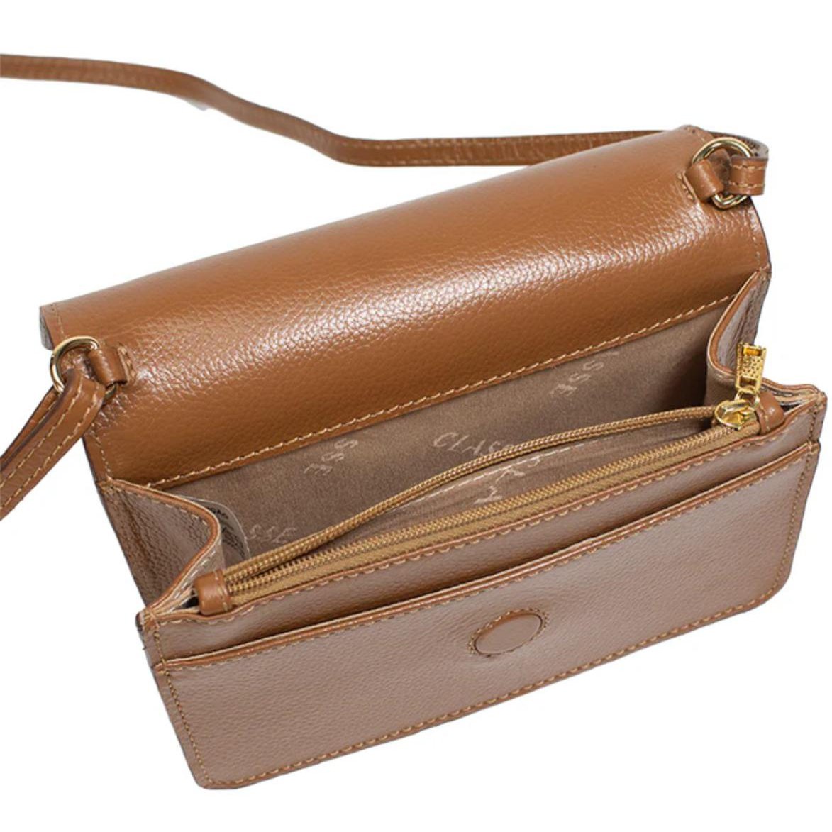 Bolsa Classe Couro Legítimo Bag Lore Feminina - Marrom Marrom 4