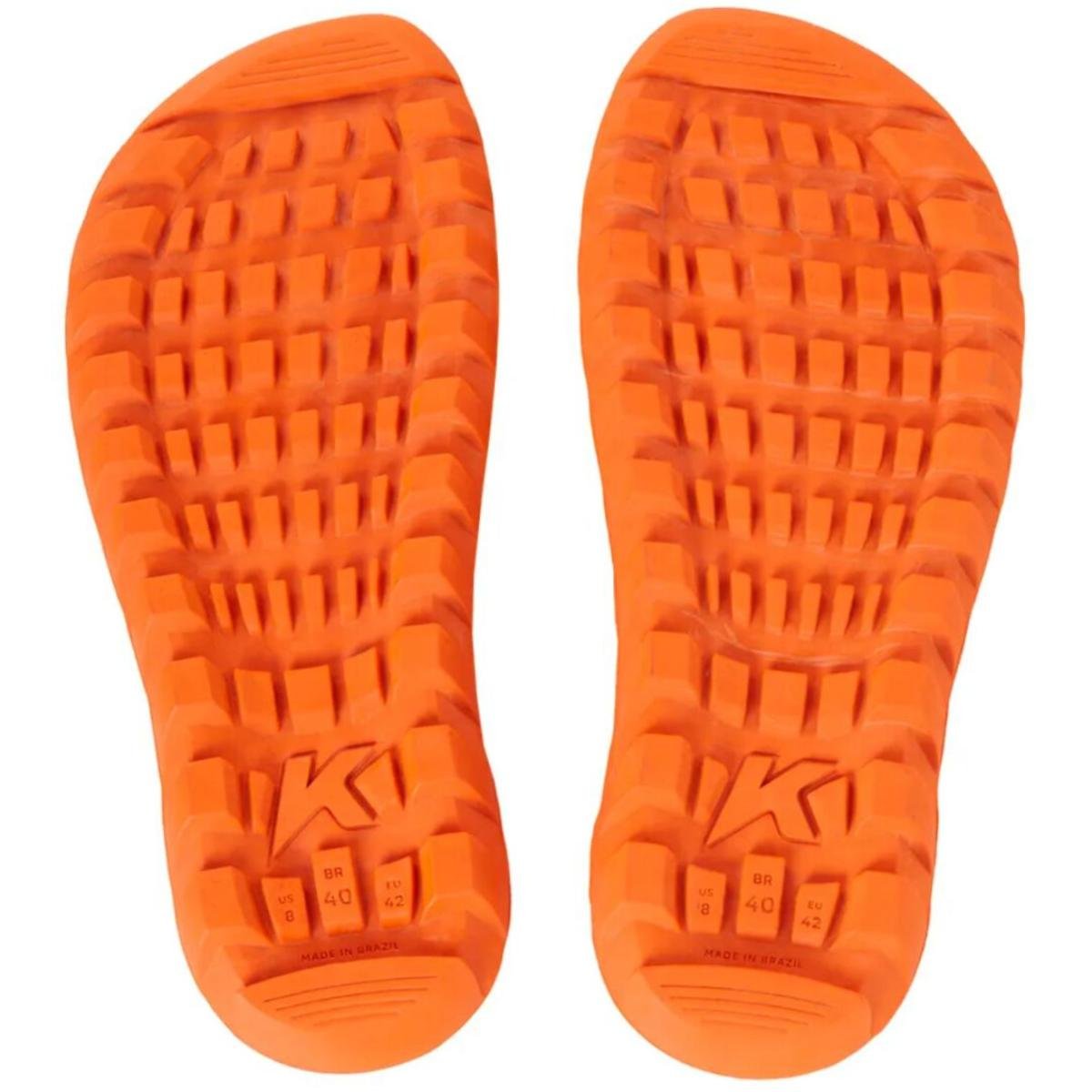 Chinelo Kenner Megah Masculino - Cinza e Laranja Cinza/Laranja 5