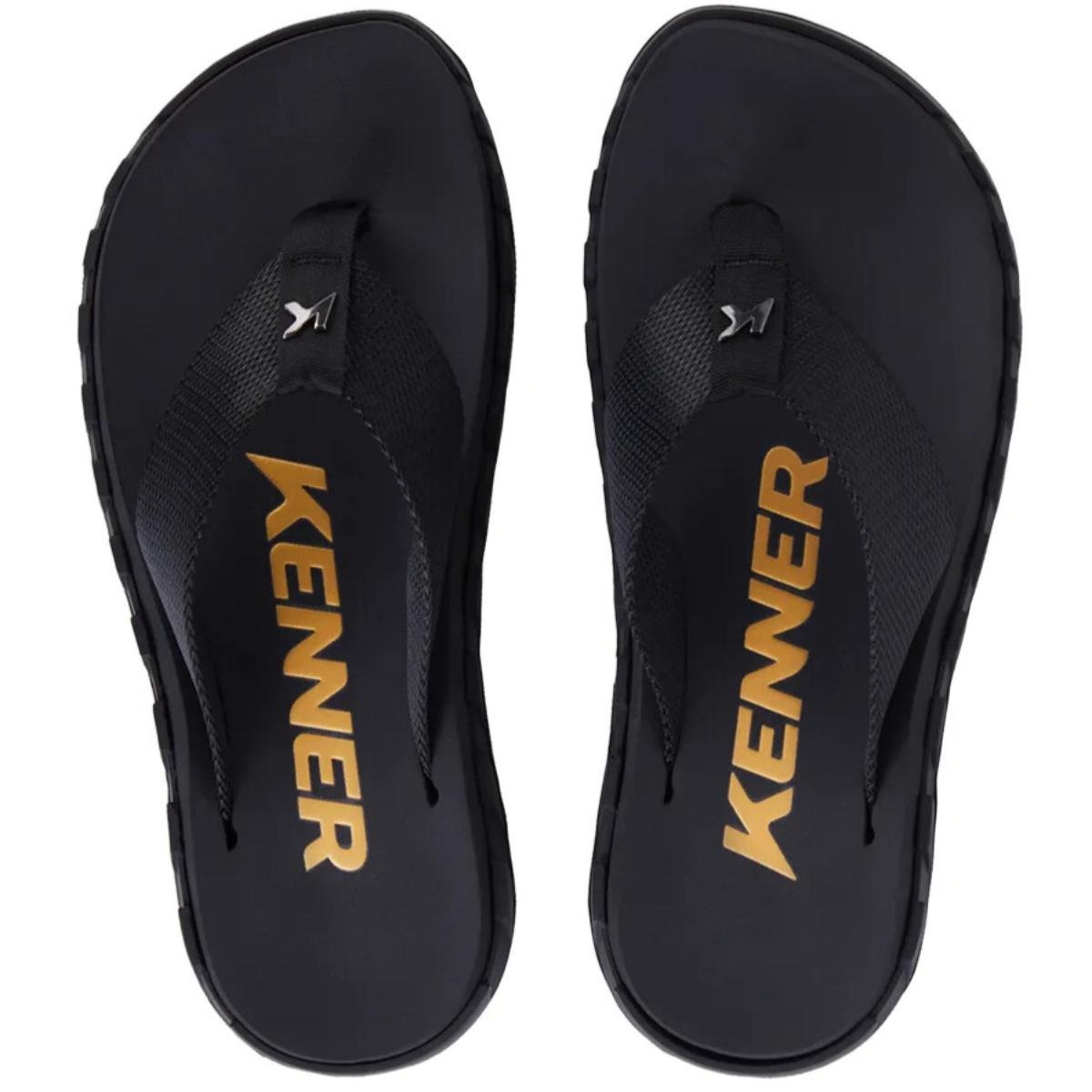 Chinelo Kenner Megah Masculino - Preto Preto 2