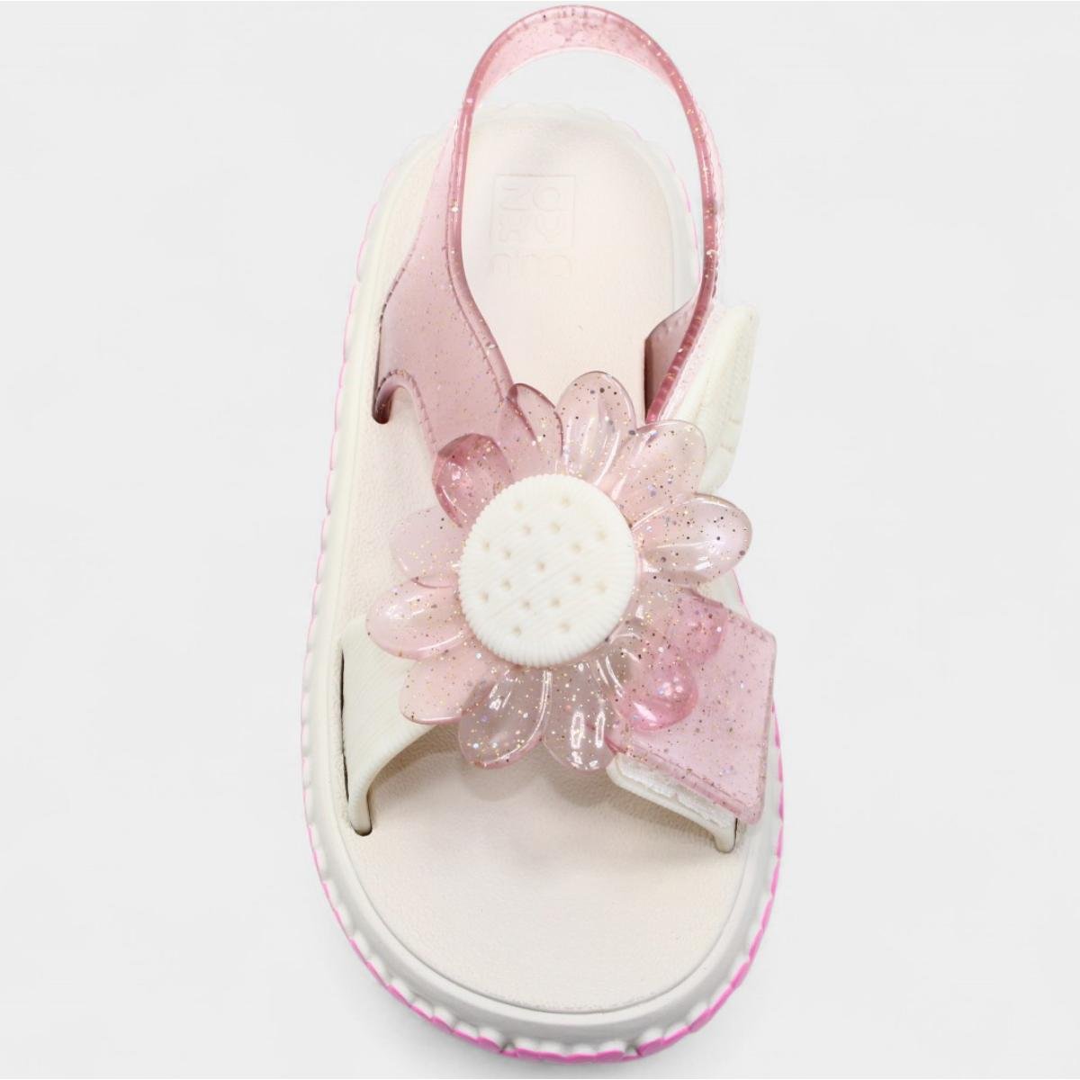 Sandália Infantil Zaxynina Spring Menina - Bege e Rosa Bege/Rosa 3