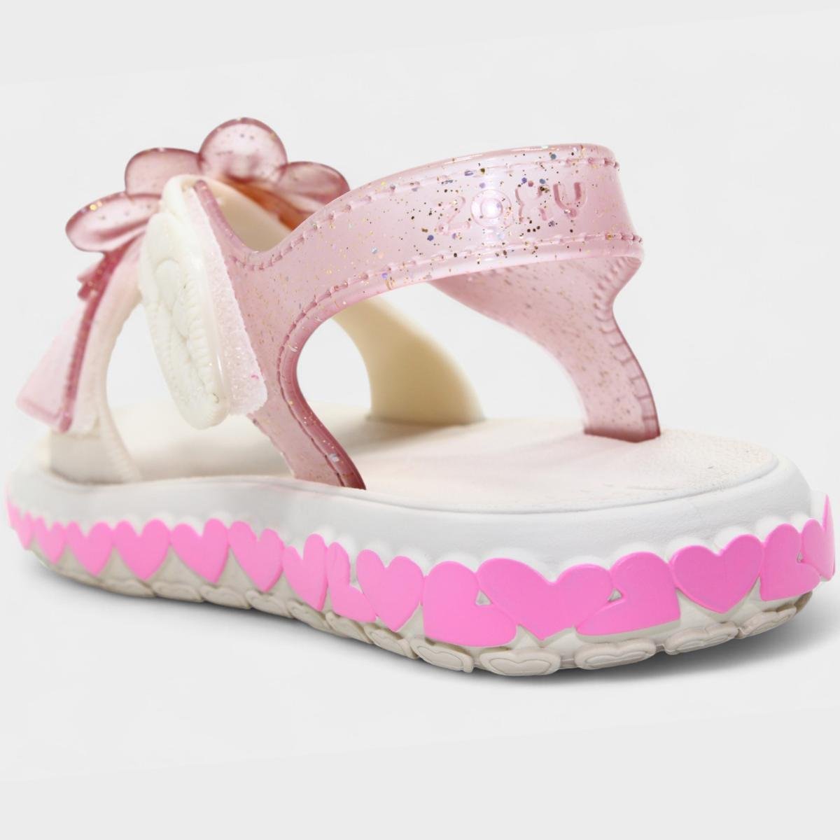 Sandália Infantil Zaxynina Spring Menina - Bege e Rosa Bege/Rosa 4