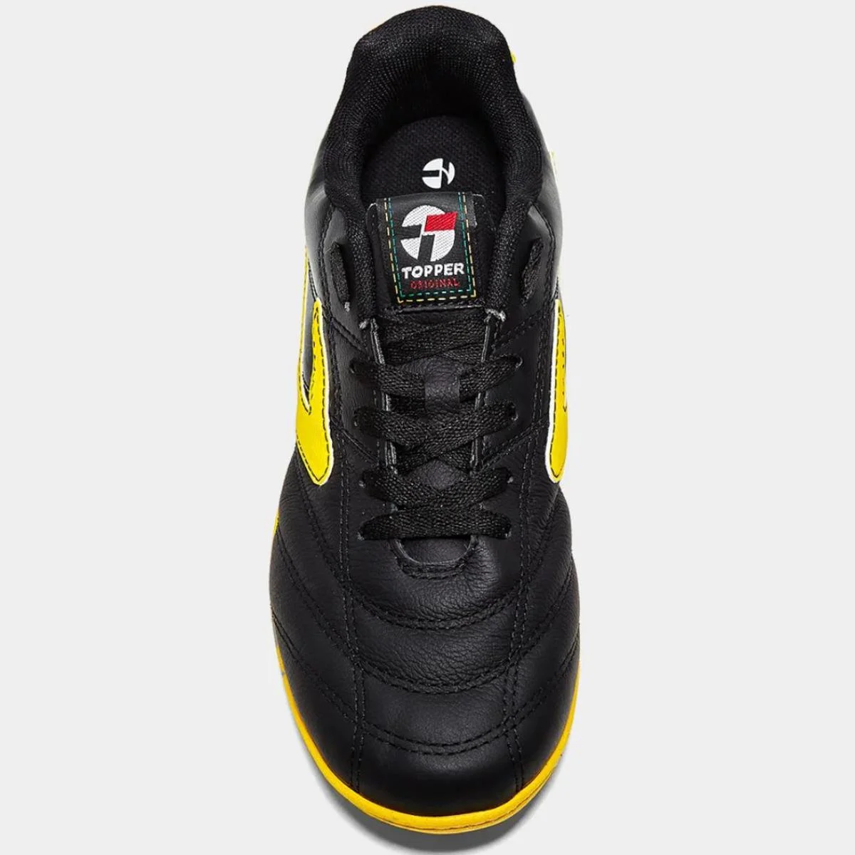 Chuteira Society Topper Furia Unissex - Preto e Amarelo Preto/Amarelo 3