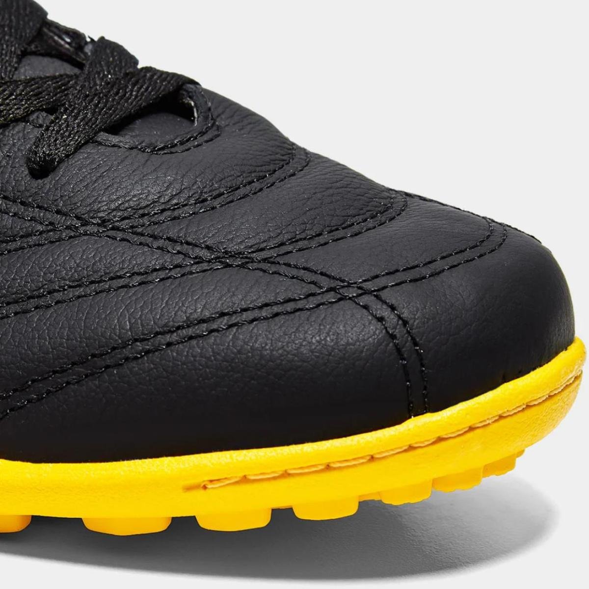 Chuteira Society Topper Furia Unissex - Preto e Amarelo Preto/Amarelo 5