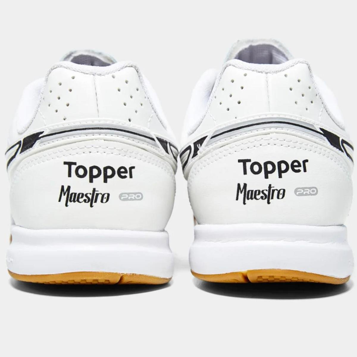 Chuteira Futsal Topper Maestro PRO V Unissex - Branco Branco 7