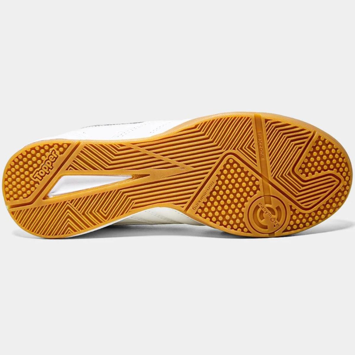 Chuteira Futsal Topper Maestro PRO V Unissex - Branco Branco 9