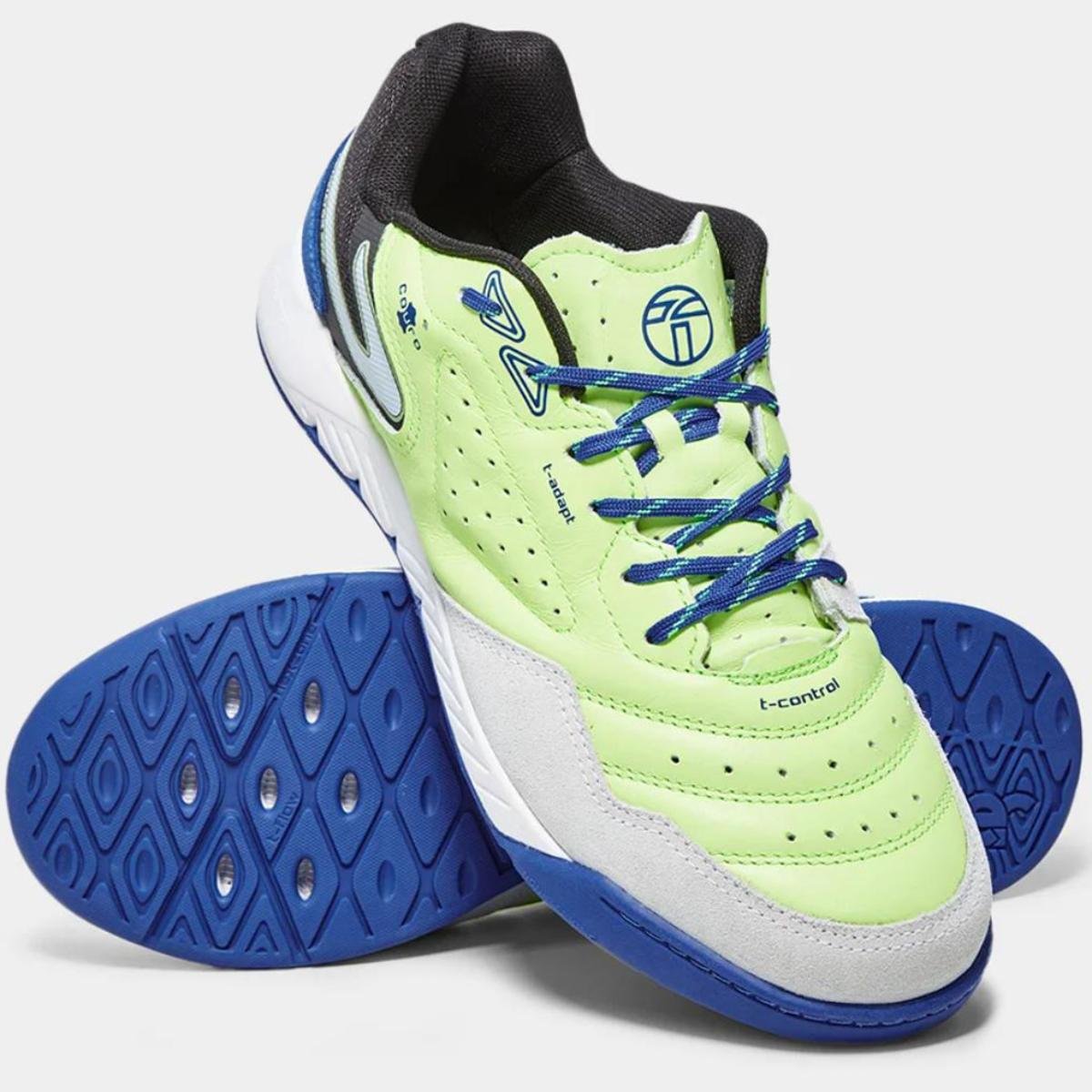 Chuteira Futsal Topper Dominator Pro V Unissex - Verde e Preto