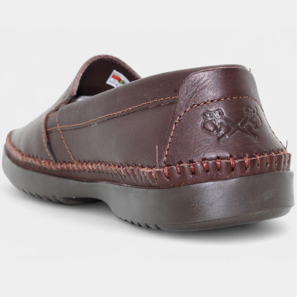 Mocassim Couro Freeway Logan X Masculino - Marrom Escuro Marrom Escuro 4