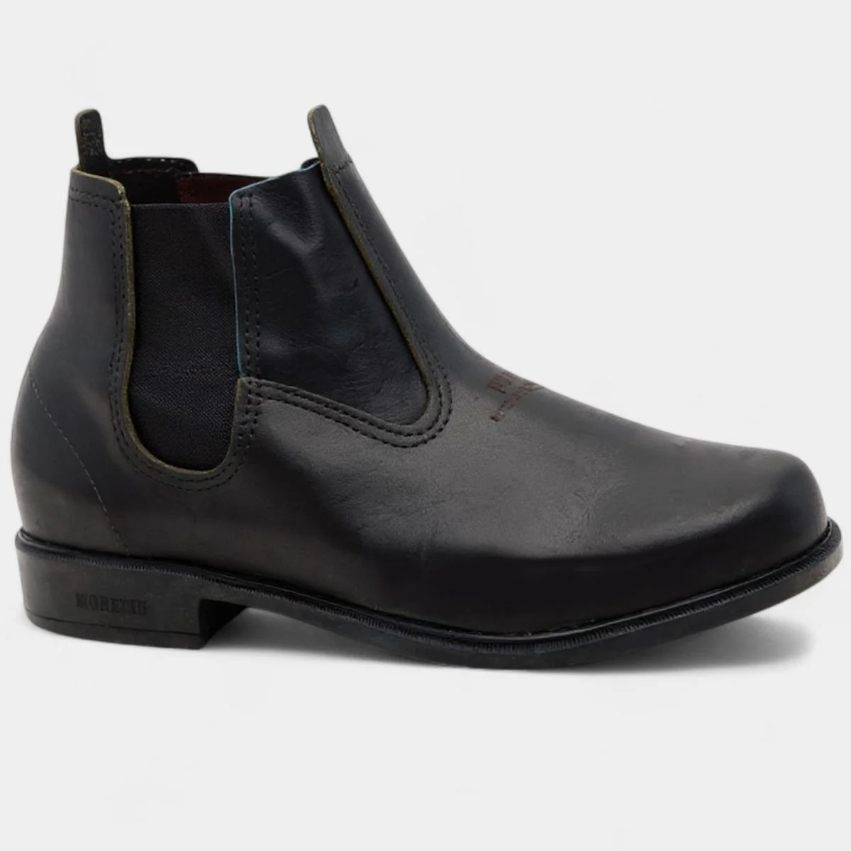 Botina Couro Moreira Mateira Combate Masculina - Preto Preto 2