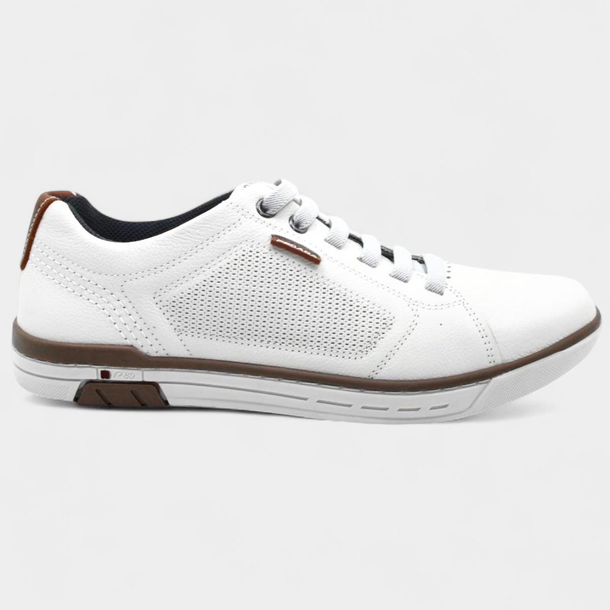 Sapatênis Couro Pegada Microperfuros Masculino - Off White Off White 2