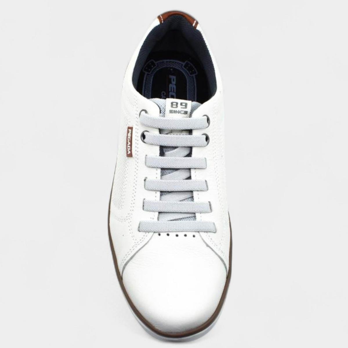 Sapatênis Couro Pegada Microperfuros Masculino - Off White Off White 3