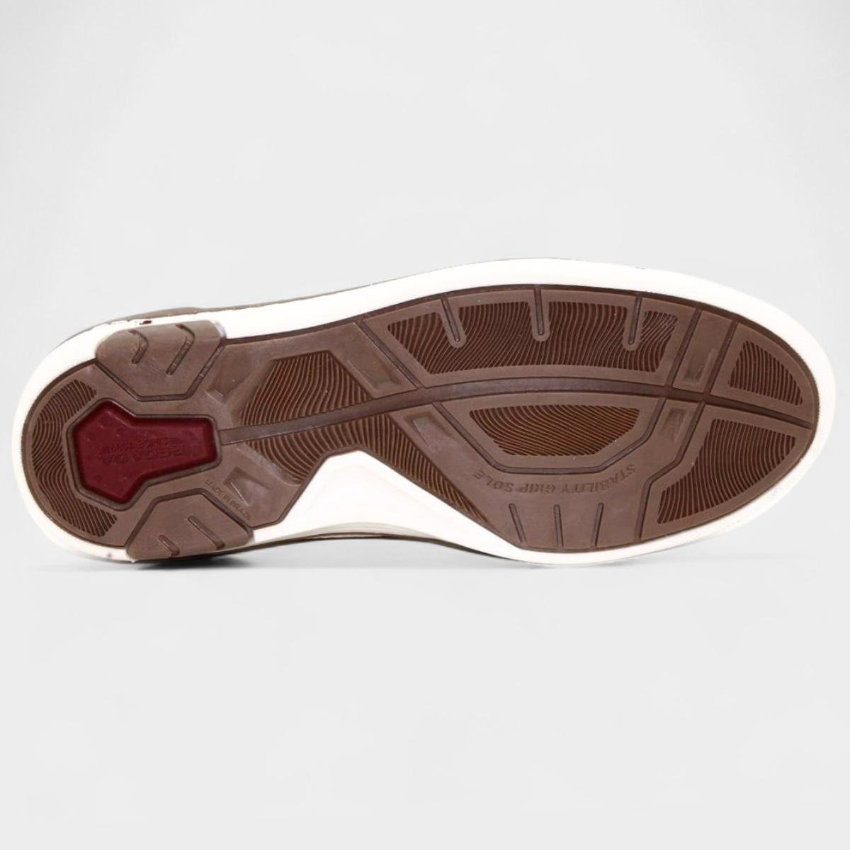 Sapatênis Couro Pegada Microperfuros Masculino - Off White Off White 5