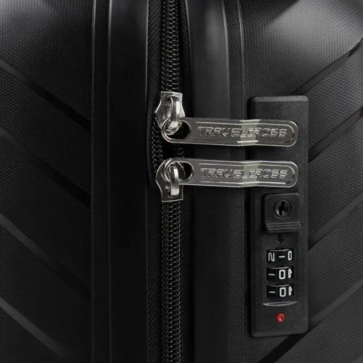 Mala de Viagem Bagaggio Rover 20 Polegadas - Preto Preto 5