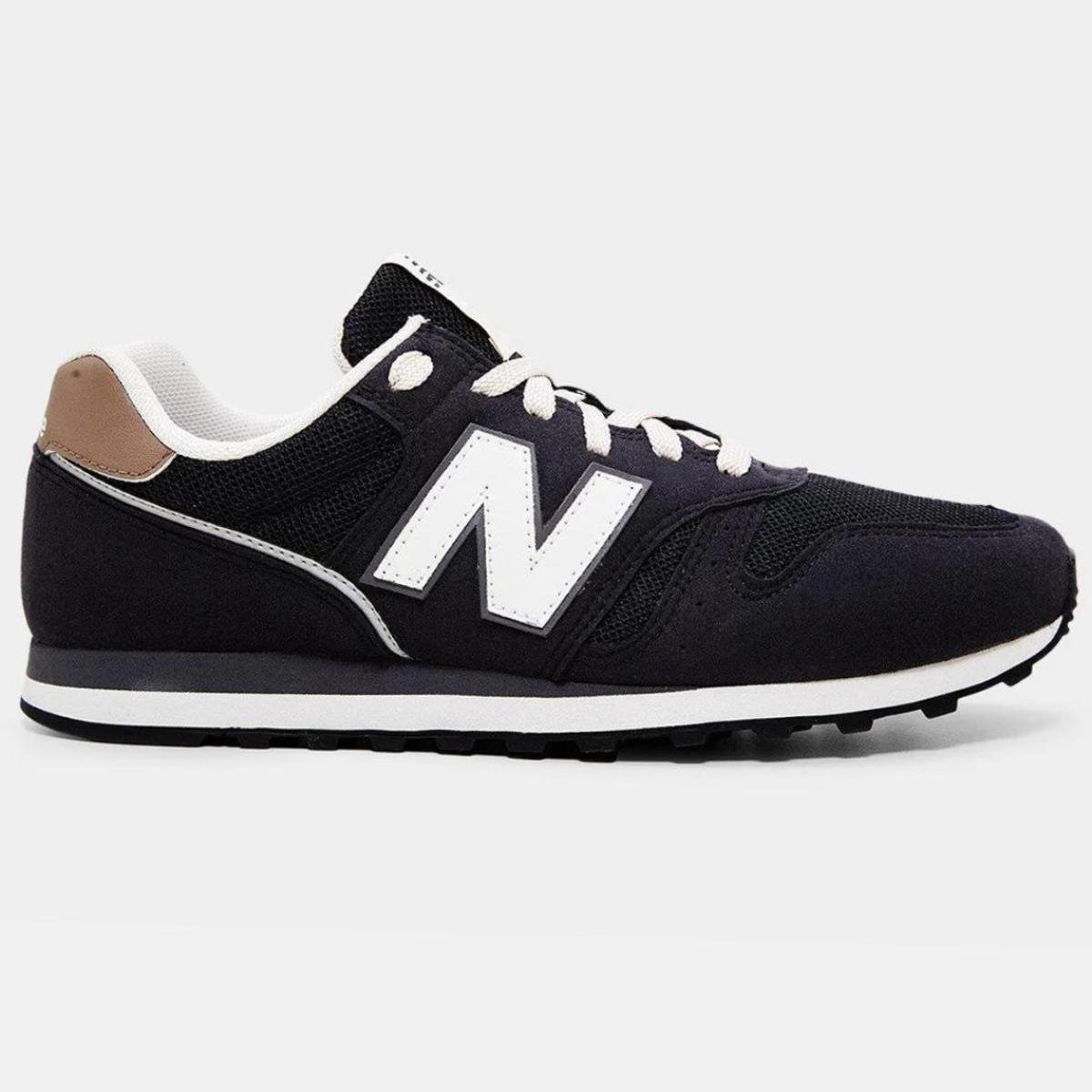 Tênis New Balance 373 V2 Masculino - Preto e Bege Preto 2