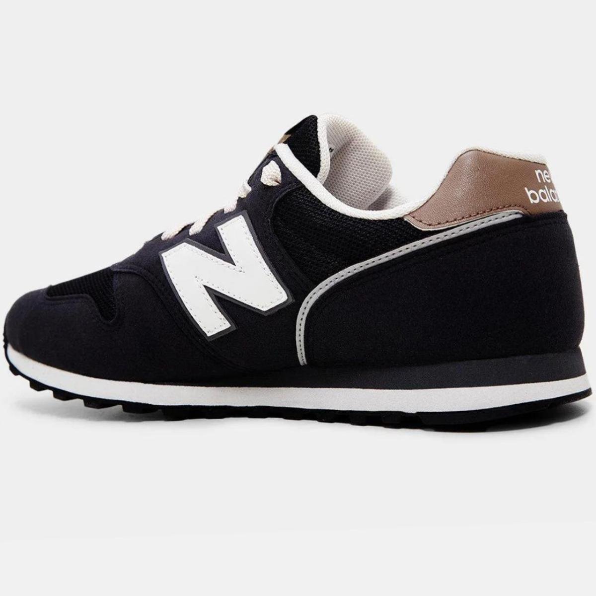 Tênis New Balance 373 V2 Masculino - Preto e Bege Preto 4