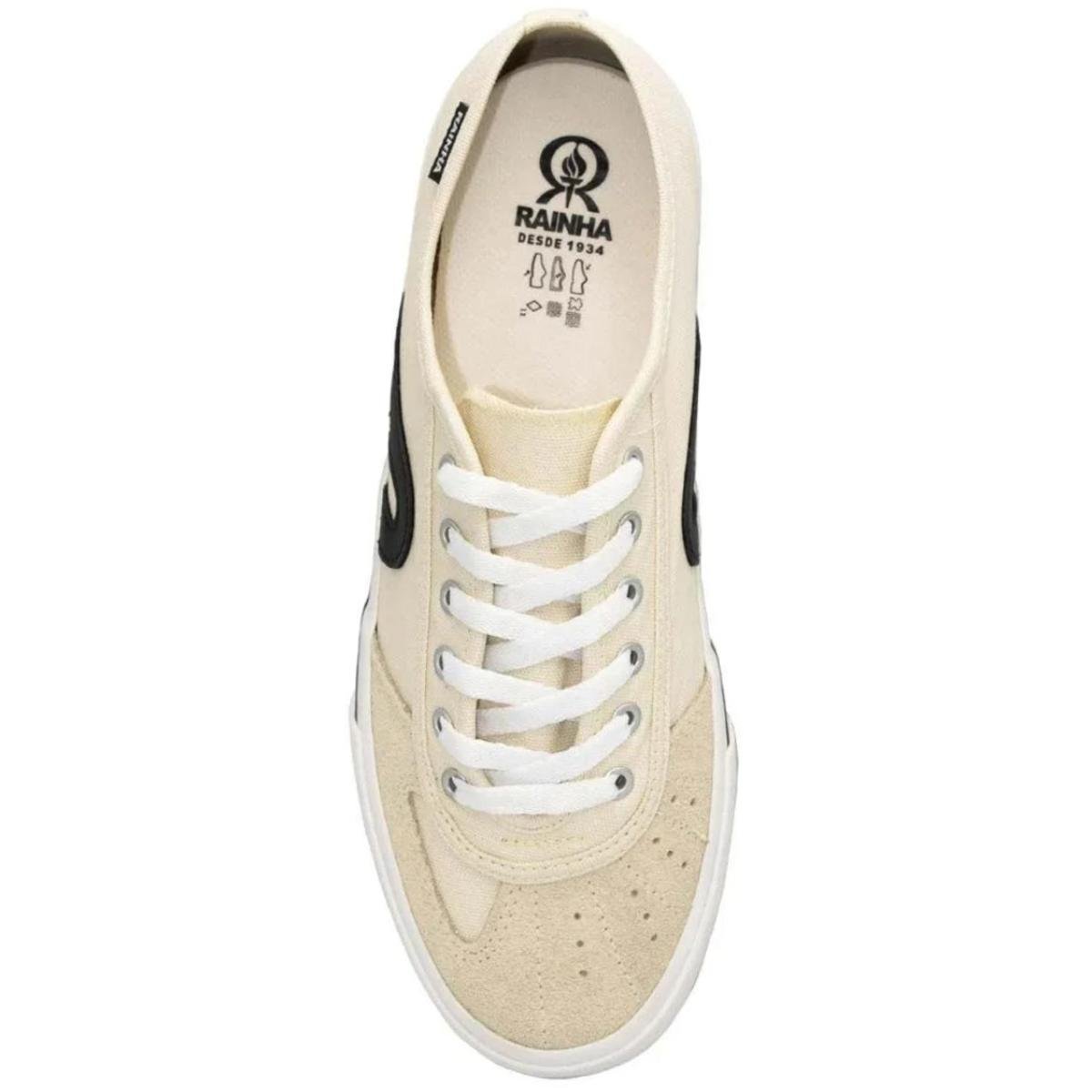 Tênis Rainha VL 2500 - Bege e Preto Bege/Preto 3