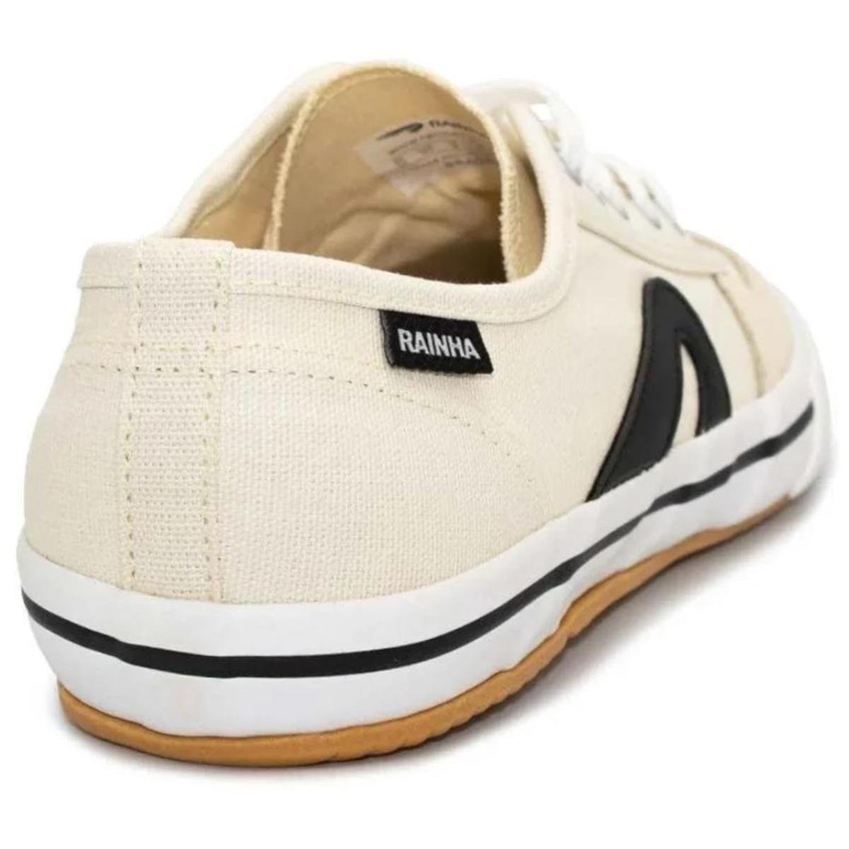 Tênis Rainha VL 2500 - Bege e Preto Bege/Preto 4
