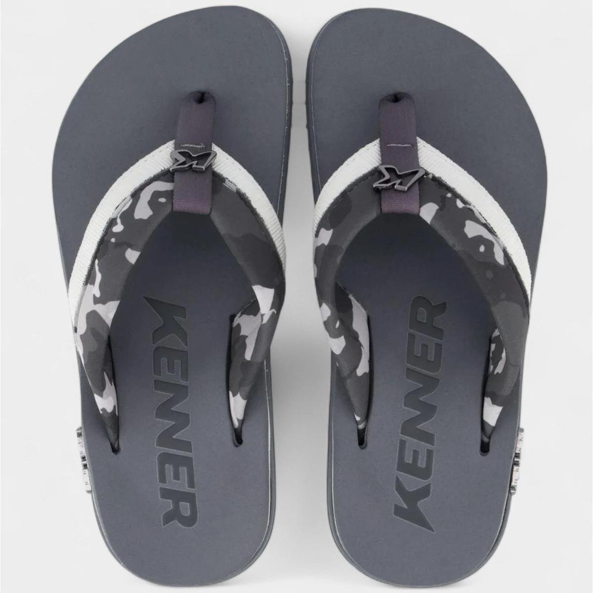 Sandália Kenner Kivah Colors Camuflagem Masculina - Cinza
