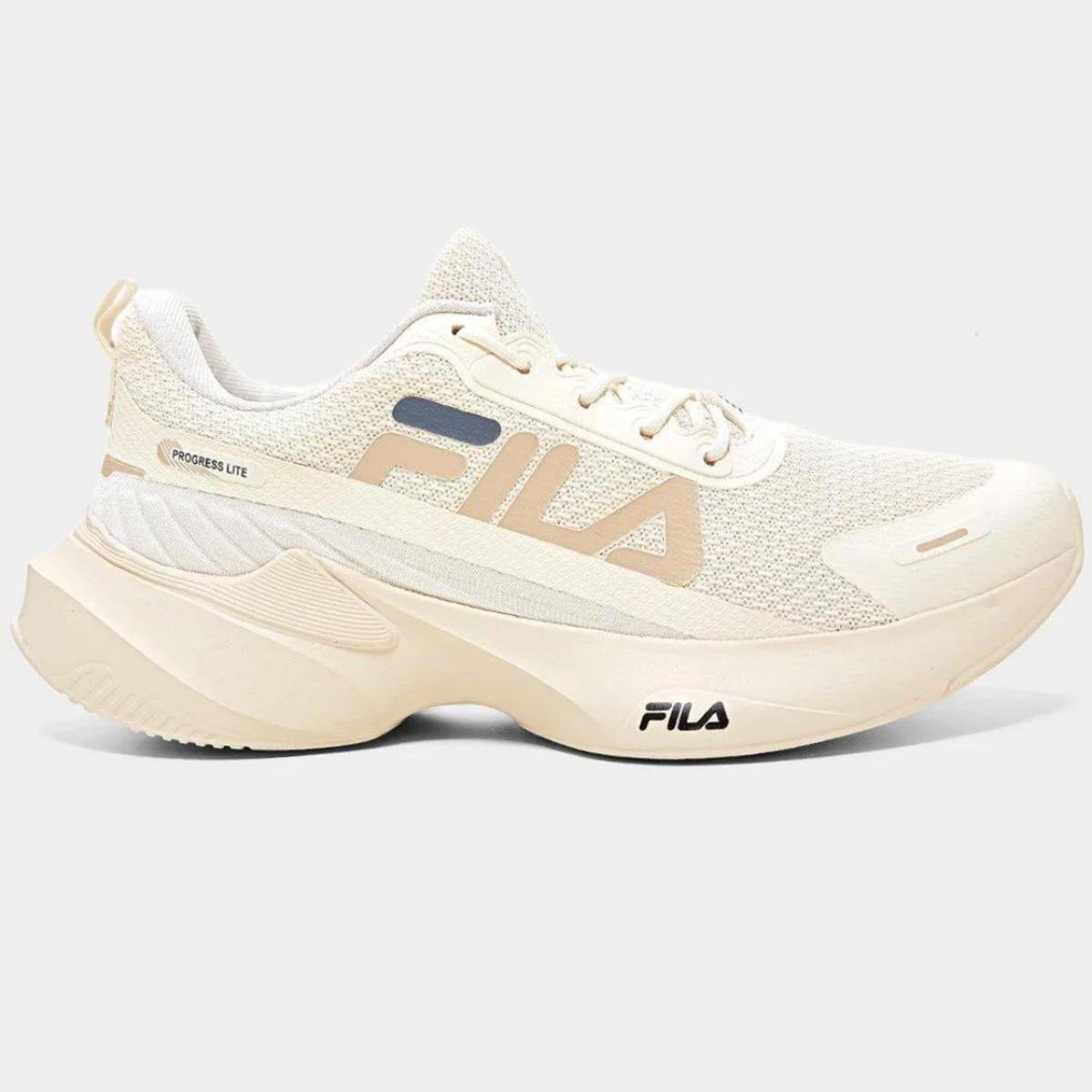 Tênis Fila Progress Lite Feminino - Bege Bege 2