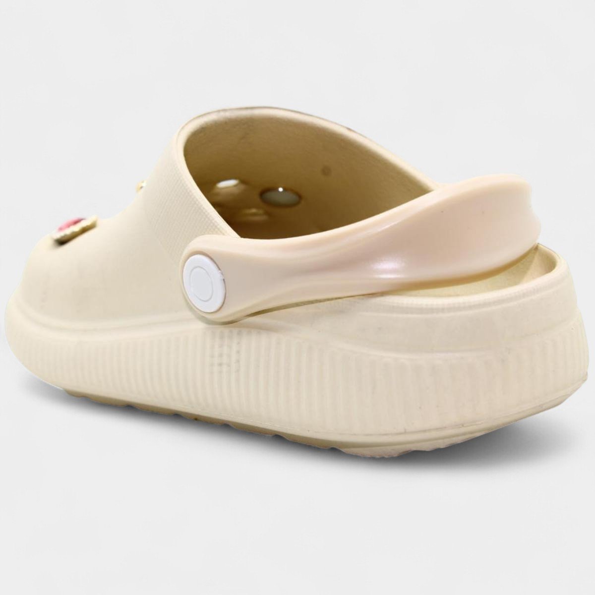 Babuche Infantil Molekinha Pins Menina - Creme Bege 4