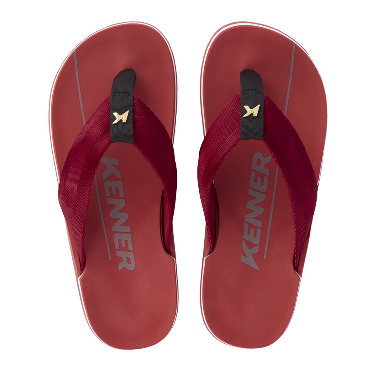 Chinelo Kenner Nk6 Pro Colors Masculino - Vermelho Vermelho 2