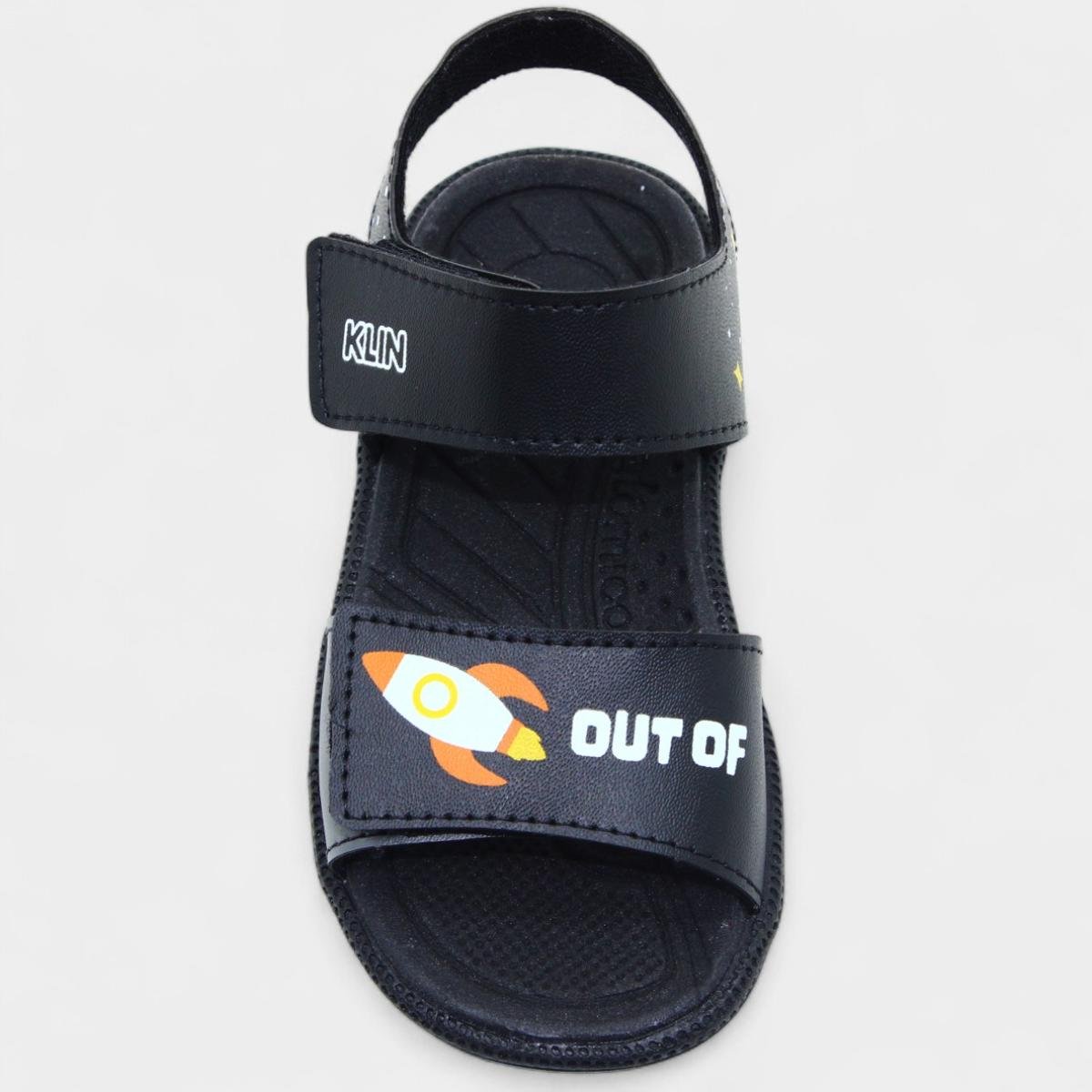 Papete Infantil Klin Tic Tac Foguete Casual Baby - Preto Preto 3