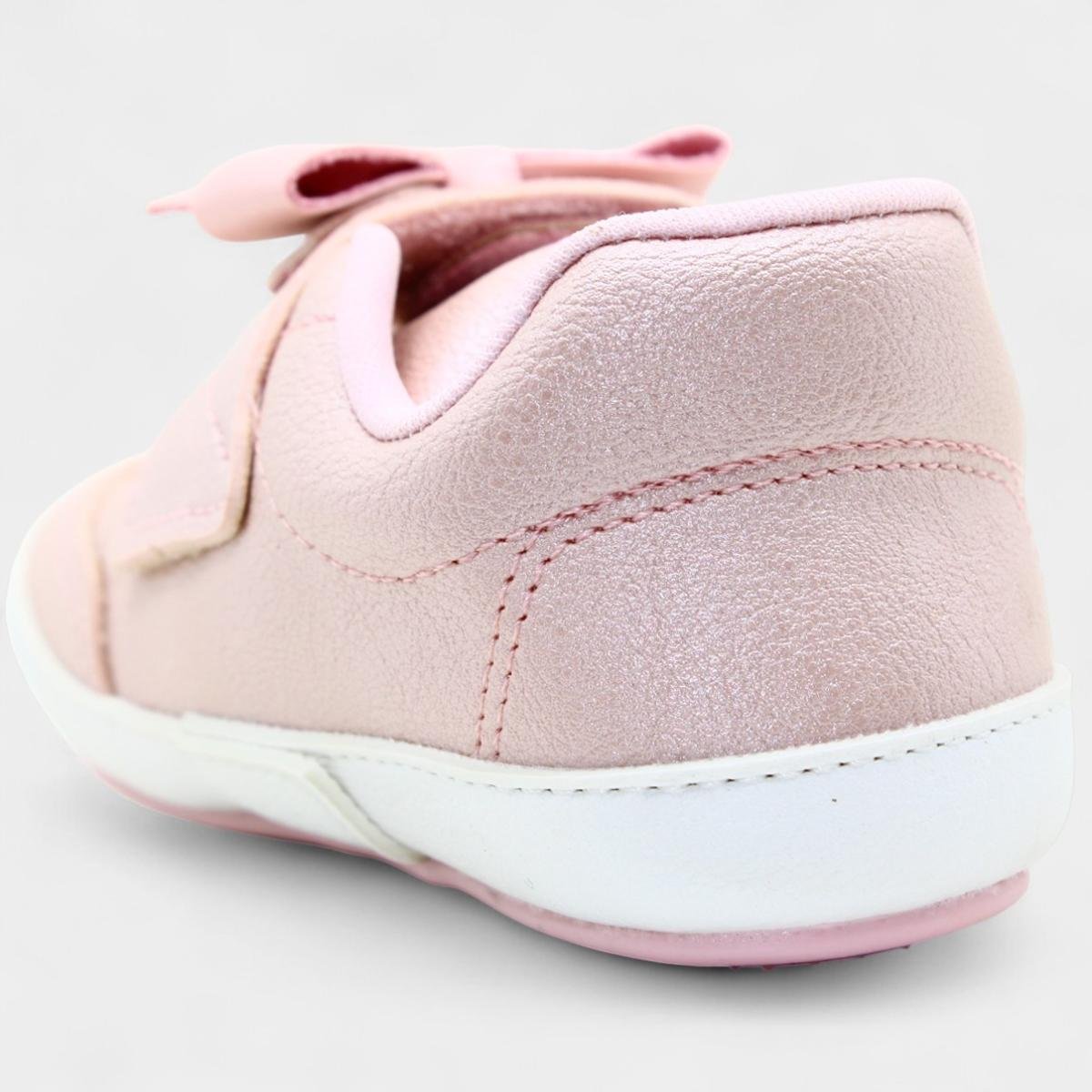Tênis Infantil Klin Laço Menina - Rosa Rosa 4