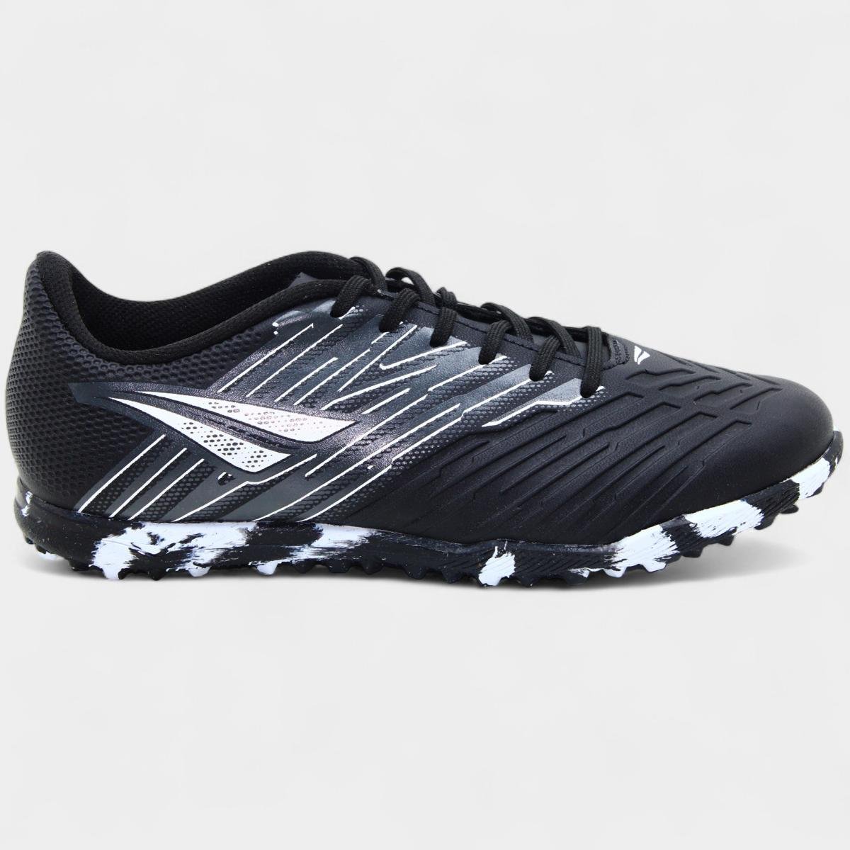 Chuteira Society Penalty Furia Y4 Masculino - Preto e Branco Preto/Branco 2