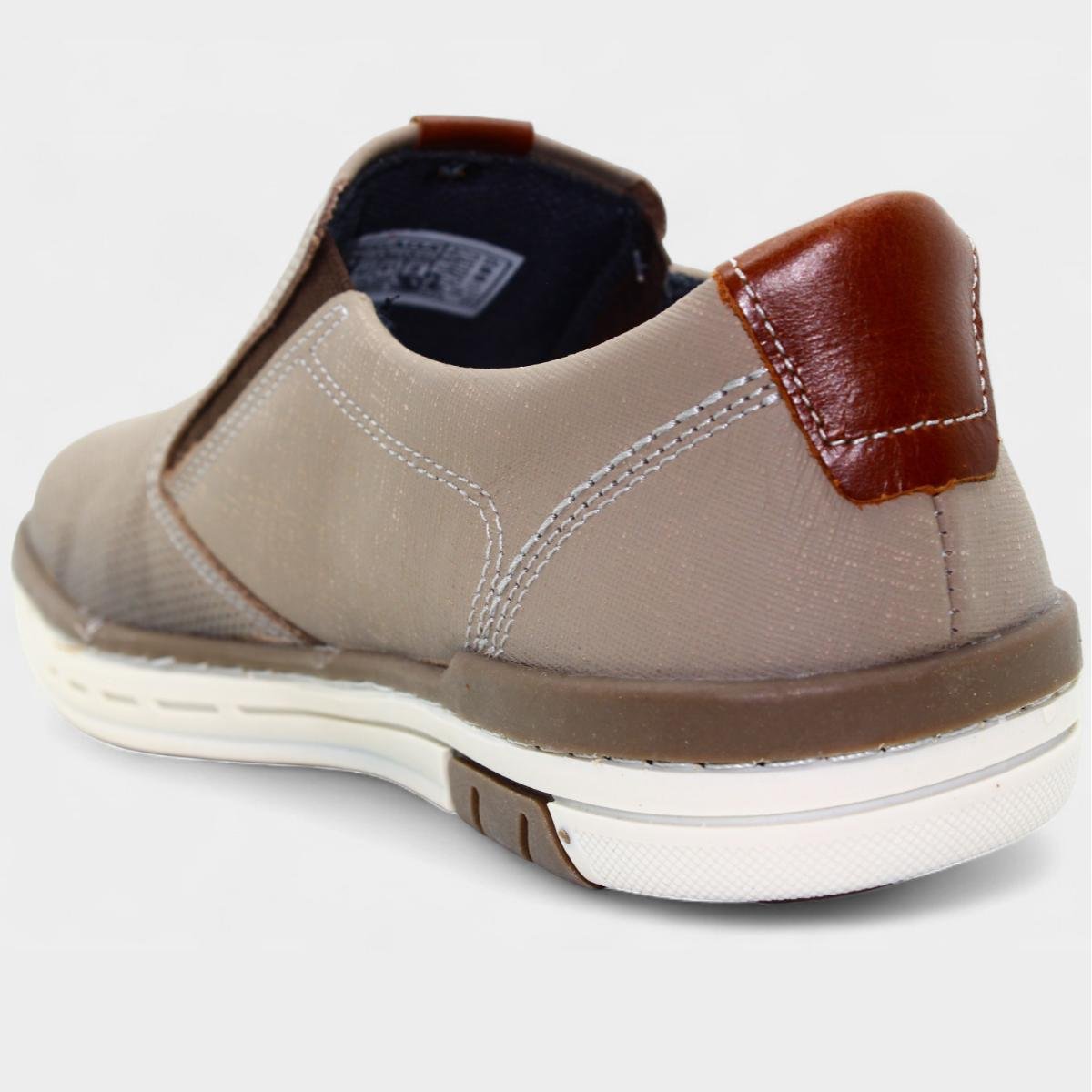Mocassim Couro Pegada Rustic Masculino - Marrom Marrom 4