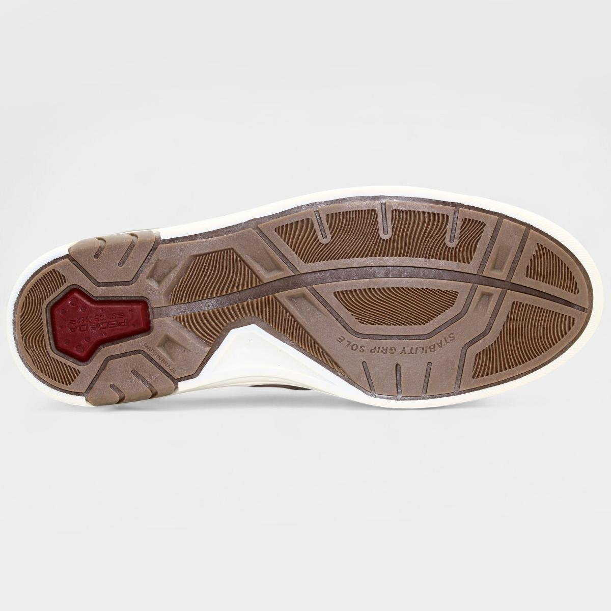 Mocassim Couro Pegada Rustic Masculino - Marrom Marrom 5