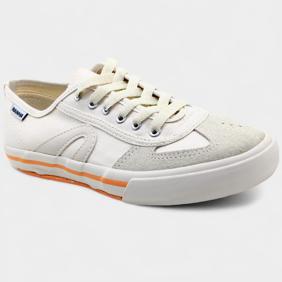 Tênis Rainha VL 2500 - Bege e Laranja