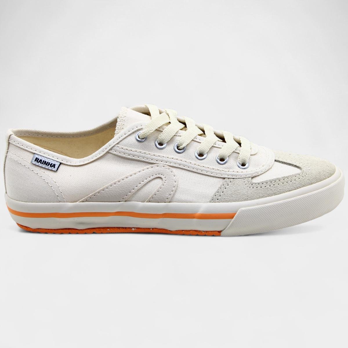 Tênis Rainha VL 2500 - Bege e Laranja Bege/Laranja 2