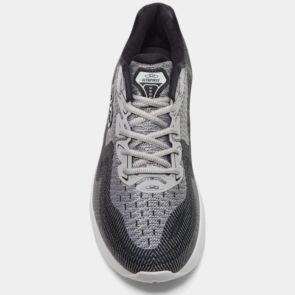Tênis Olympikus Sagaz Masculino - Prata e Preto Prata/Preto 3