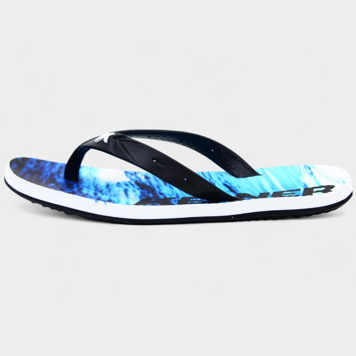 Chinelo Infantil Kenner Summer Surf Kids - Branco e Azul Branco/Azul 3