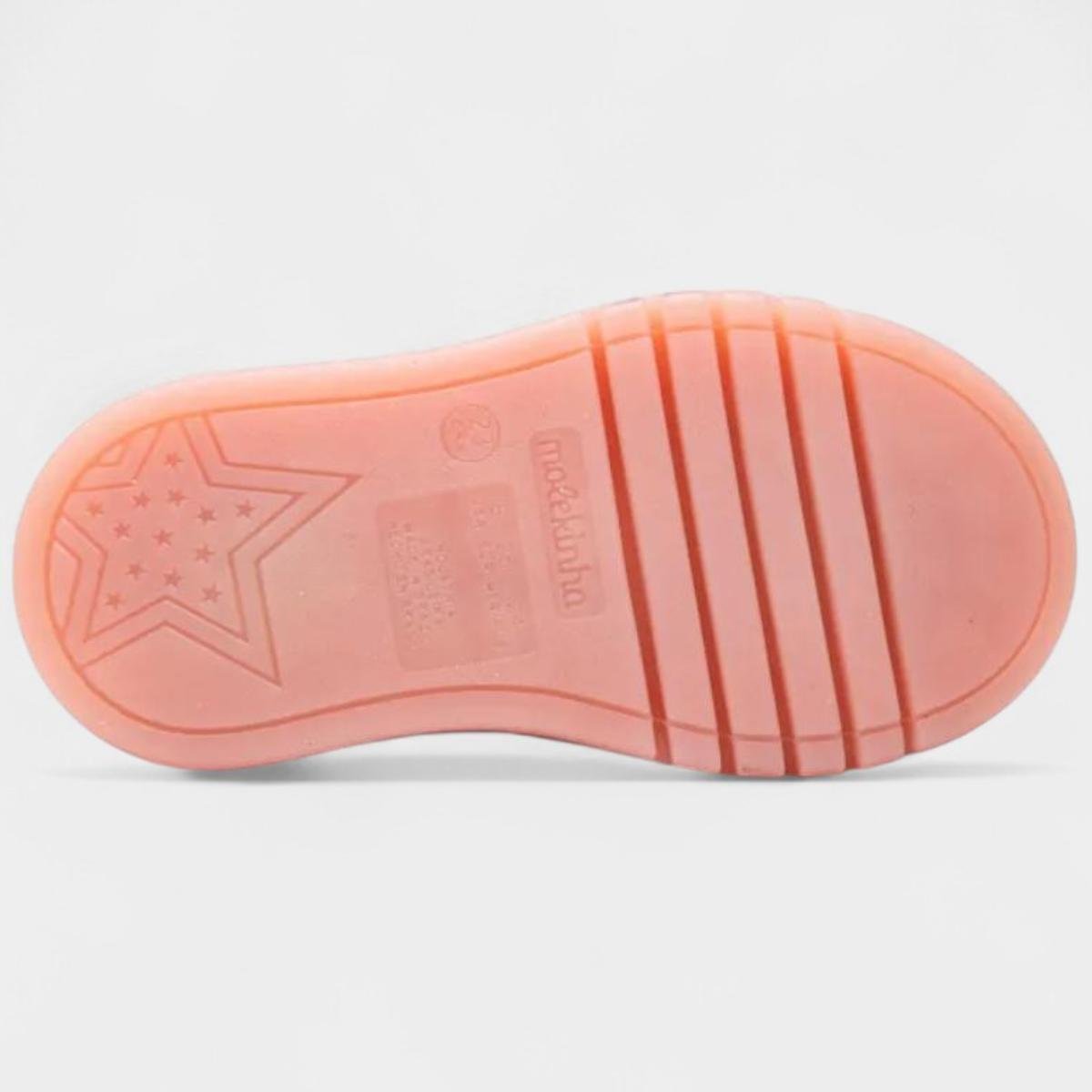 Tênis Molekinha Infantil Glitter Led Menina - Rosa Rosa 4