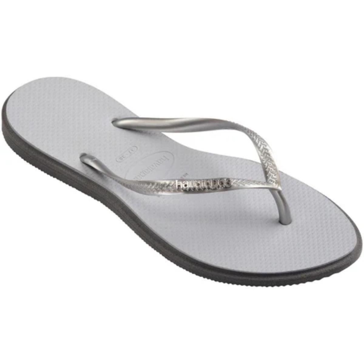 Chinelo Havaianas Slim Point Feminino - Cinza Cinza 2
