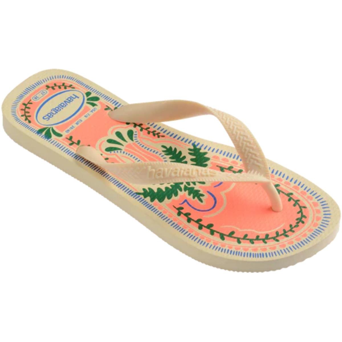 Chinelo Havaianas Top Summer Vibes Feminino - Creme Creme 2