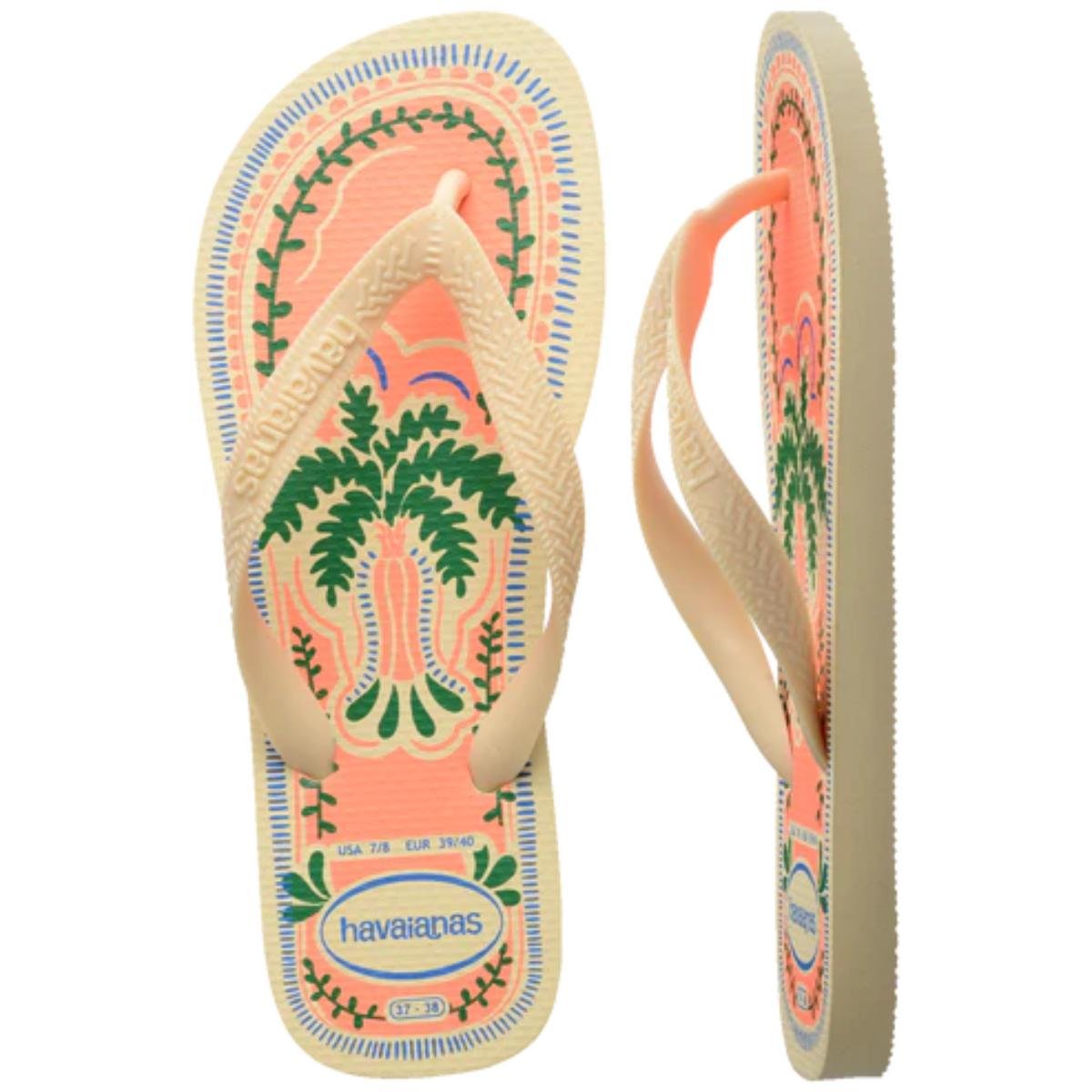 Chinelo Havaianas Top Summer Vibes Feminino - Creme Creme 5