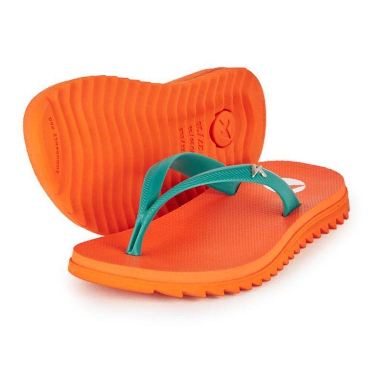 Chinelo Infantil Kenner Ibiza Kids - Laranja e Verde