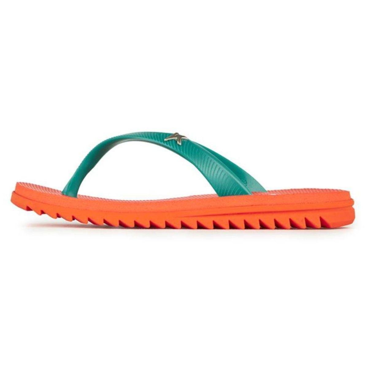 Chinelo Infantil Kenner Ibiza Kids - Laranja e Verde Laranja/Verde 3