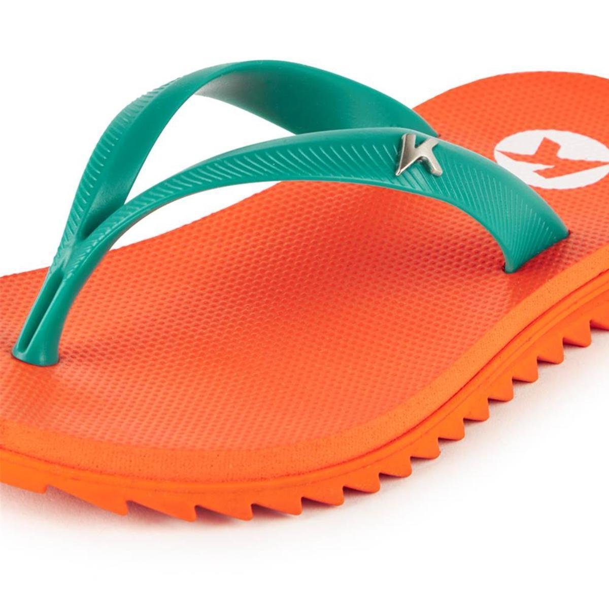Chinelo Infantil Kenner Ibiza Kids - Laranja e Verde Laranja/Verde 4