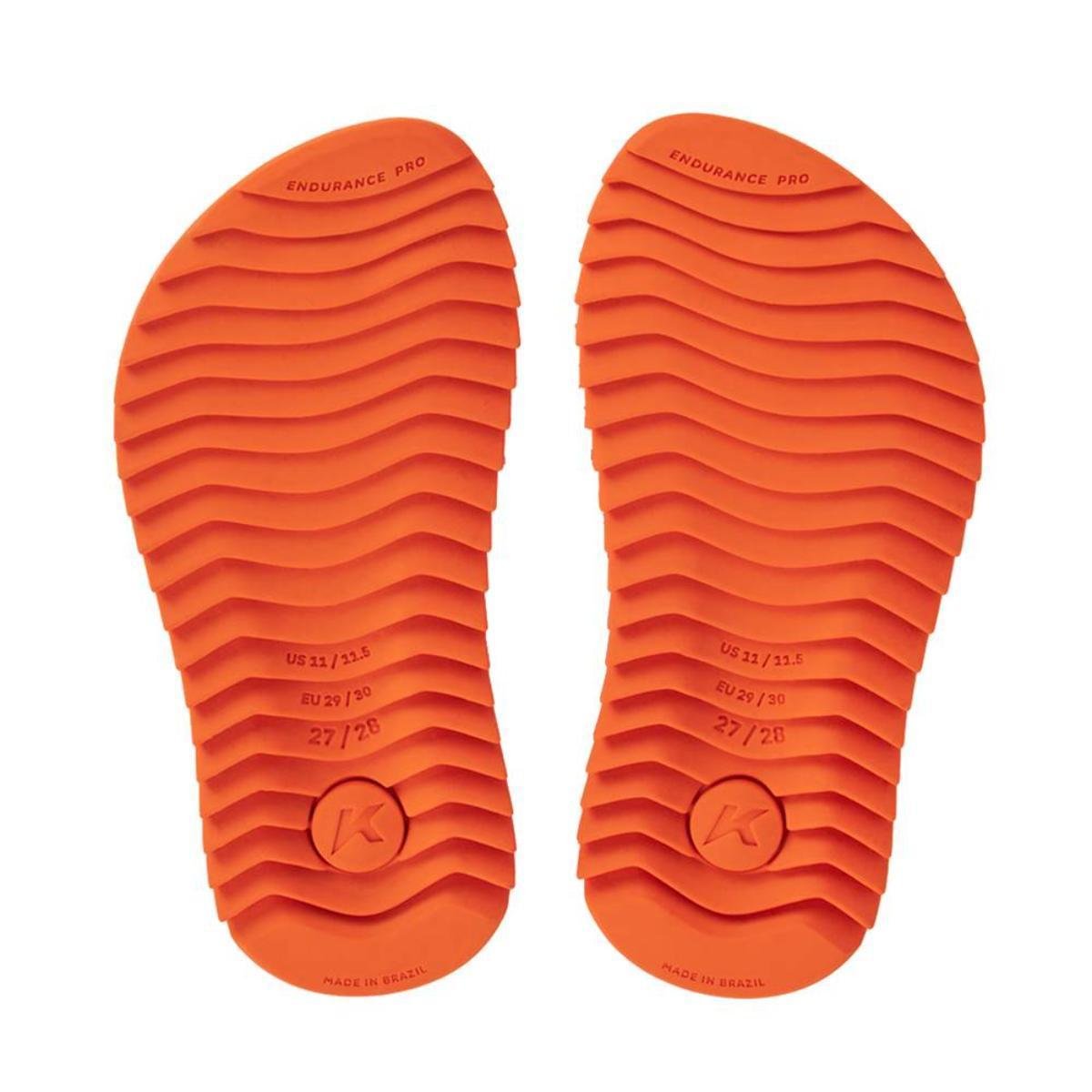 Chinelo Infantil Kenner Ibiza Kids - Laranja e Verde Laranja/Verde 5