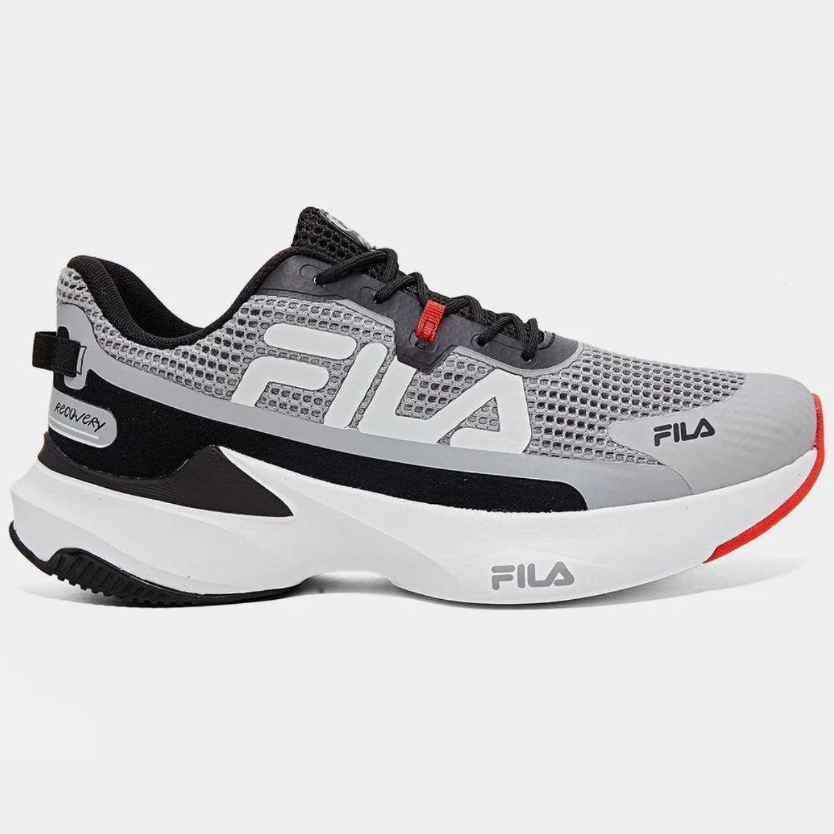 Tênis Fila Recovery Masculino - Cinza e Preto