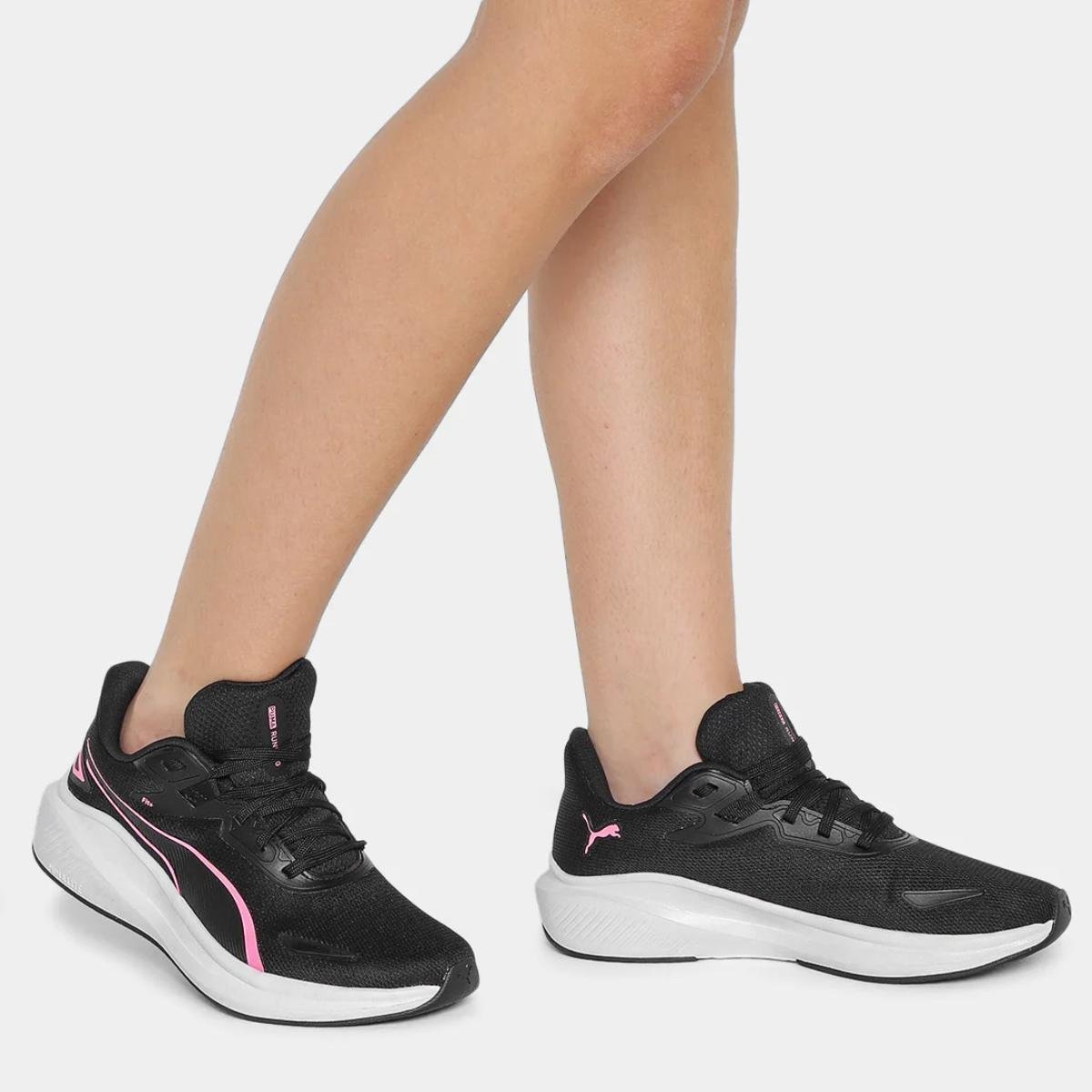 Tênis Puma Skyrocket Lite Feminino - Preto e Rosa Preto/Rosa 6