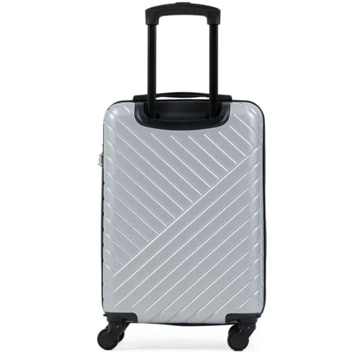 Mala de Viagem Bagaggio Detroit 20 Polegadas - Prata e Preto Prata/Preto 4