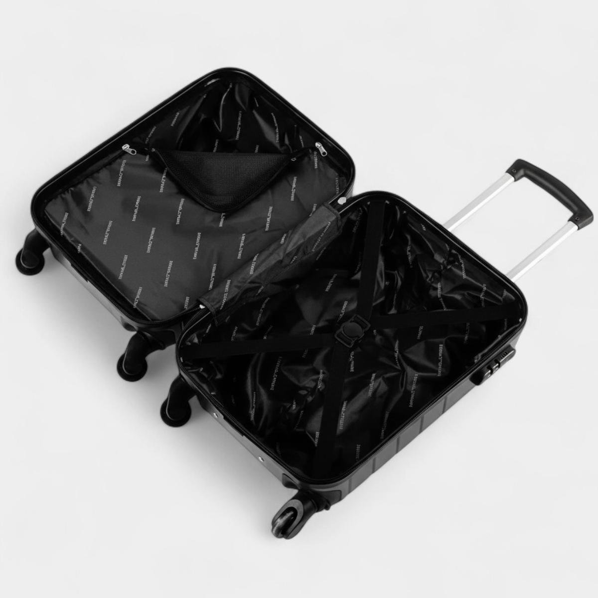 Mala de Viagem Bagaggio Downtown 18,5 Polegadas - Preto Preto 6