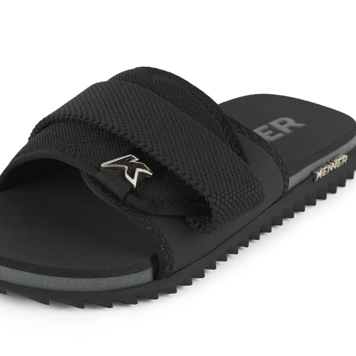 Chinelo Kenner Kivah Slide Masculino - Preto Preto 4