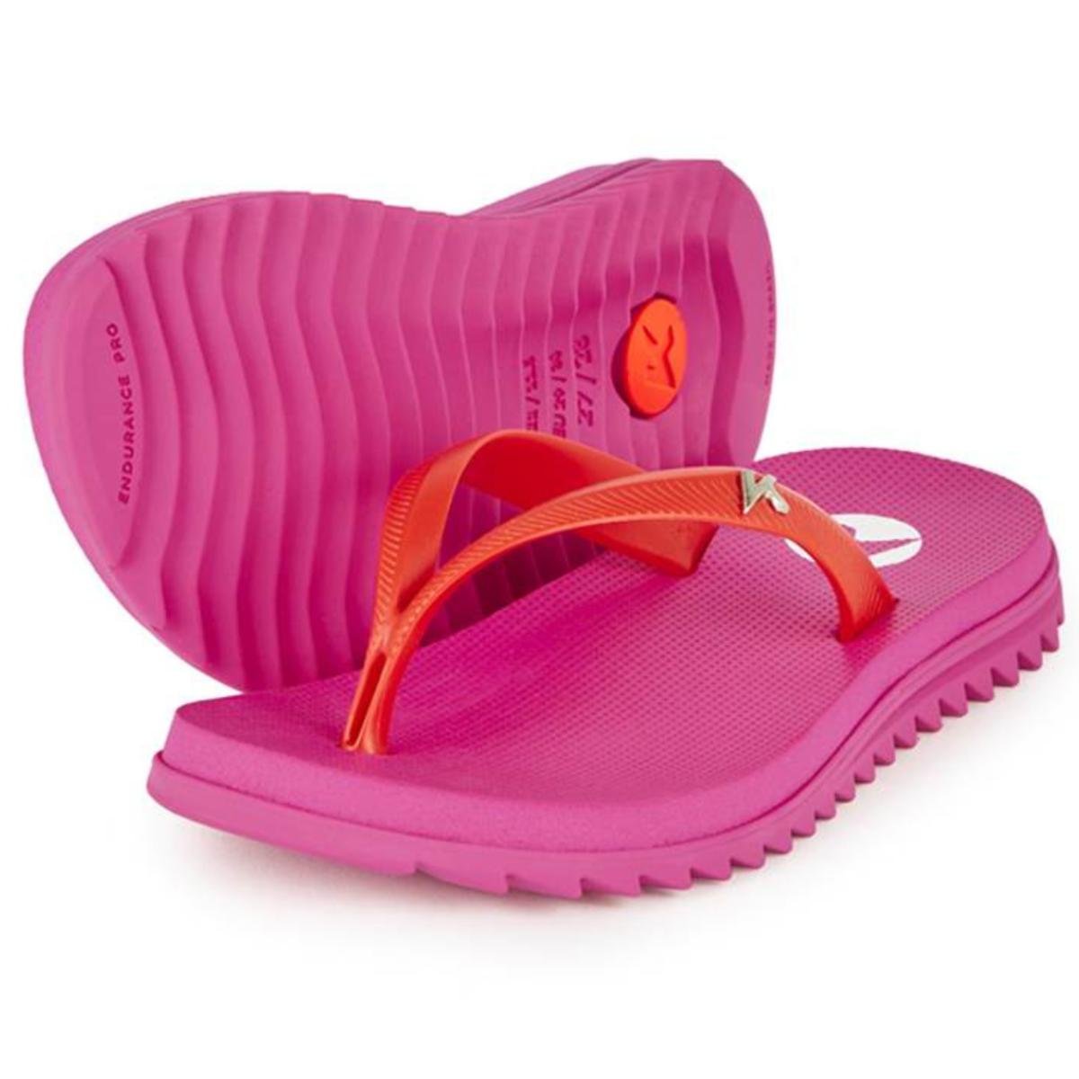 Chinelo Infantil Kenner Ibiza Kids - Rosa e Vermelho