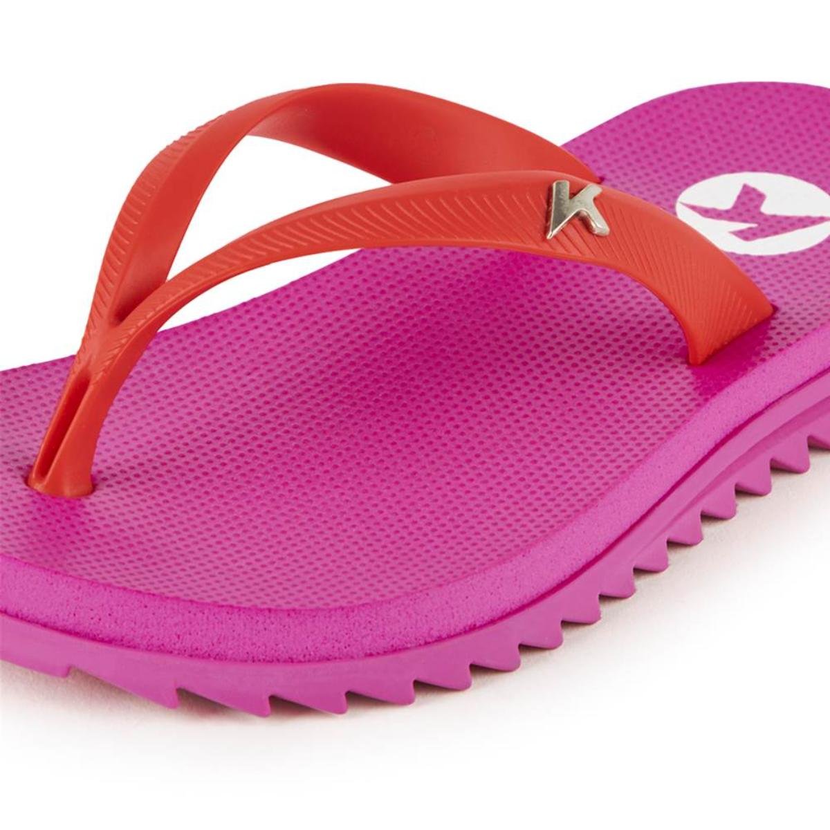 Chinelo Infantil Kenner Ibiza Kids - Rosa e Vermelho Rosa/Vermelho 2