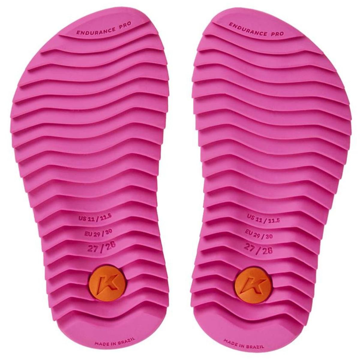 Chinelo Infantil Kenner Ibiza Kids - Rosa e Vermelho Rosa/Vermelho 4